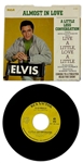 1968 Elvis Presley RCA Victor Yellow Label  “Not For Sale” 45 RPM Single “A Little Less Conversation" / "Almost In Love” with Picture Sleeve (47-9610) - <em>LIve a Little, Love a Little</em>