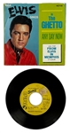 1969 Elvis Presley RCA Victor Yellow Label  “Not For Sale” 45 RPM Single “In the Ghetto" / "Any Day Now” with Picture Sleeve (47-9741) - <em>From Elvis in Memphis</em>