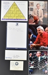 NBA and NCAA Basketball Coaches SIgned Collection of Seven Incl. John Wooden, Bobby Knight and Others (BAS)