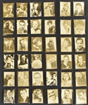 1935 "Aguilitas Estrellas Del Cine" Collection of 62 Different Incl. Clark Gable, Katherine Hepburn, Joan Crawford and Others
