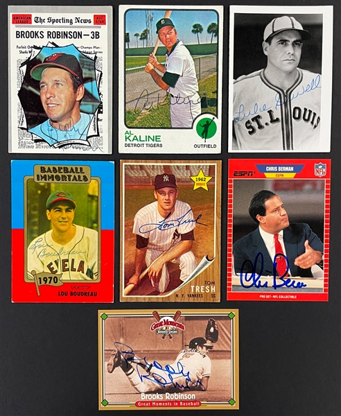 1950s-1990s Baseball Card Signed Collection (40)