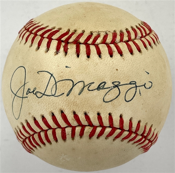 Joe DiMaggio Single Signed Baseball (BAS)