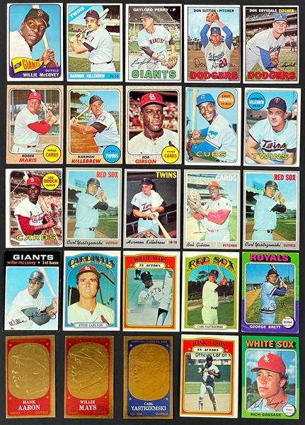 1964-1975 Topps Collection (439) with Many Hall of Famers