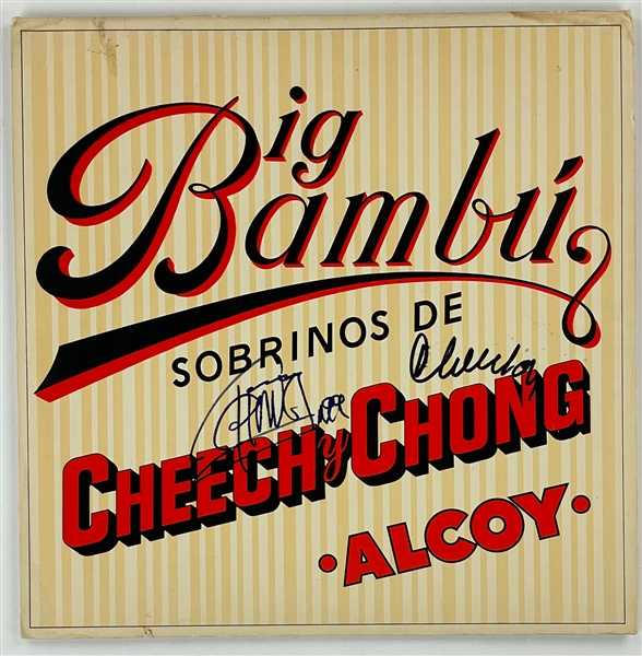 Cheech and Chong Signed 1972 LP <em>Big Bambu</em> (BAS)