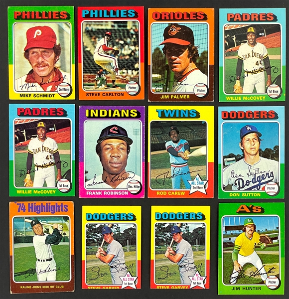 1975 Topps and 1975 Topps Mini Baseball Collection (309) Total Cards
