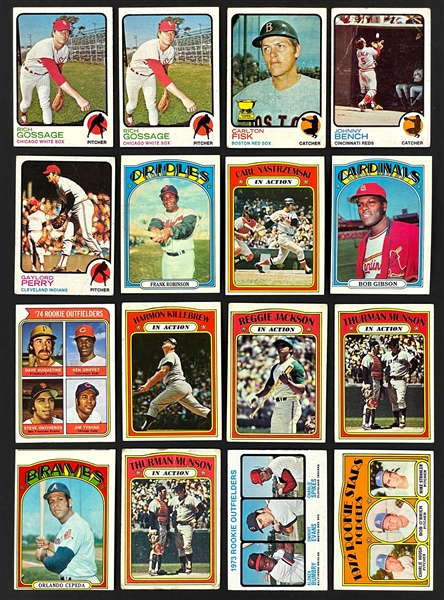 1972-1974 Topps Baseball Collection (1,178) Including 1974 Topps Partial Set
