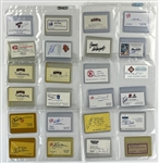 Baseball Hall of Famers, Superstars and Executives Signed Business Card Collection of 87 Incl. Orlando Cepeda, Enos Slaughter, Brooks Robinson, Hank Bauer (BAS)