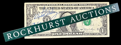 Vester Presley (Elvis Uncle) Signed $1 Bill (BAS)