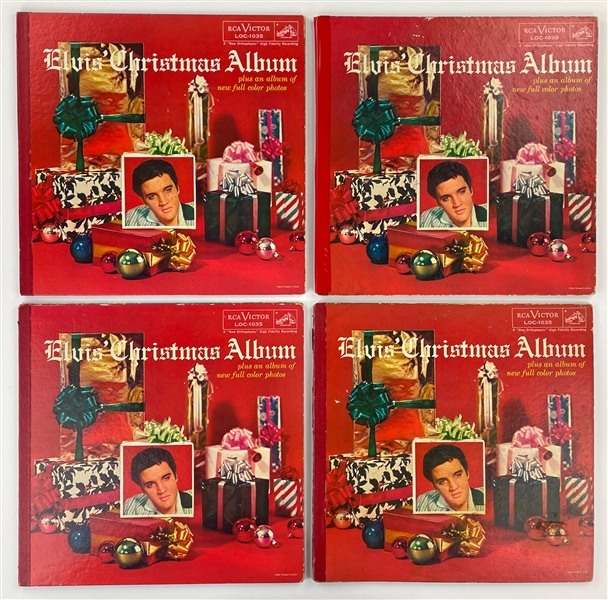 Group of Four 1957 <em>Elvis Christmas Album</em> LPs (LOC-1035)