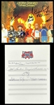 Lynyrd Skynyrd Band-Signed Photo and Lyric Sheet with "Free Bird" Inscription (BAS)