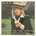 Rod Stewart Signed 1976 LP <em>A Night on the Town</em> (BAS)