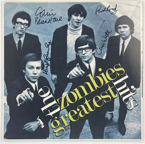 The Zombies Signed LP <em>Greatest Hits</em> with Colin Blunstone, Rod Argent, Chris White & Hugh Grundy (BAS)