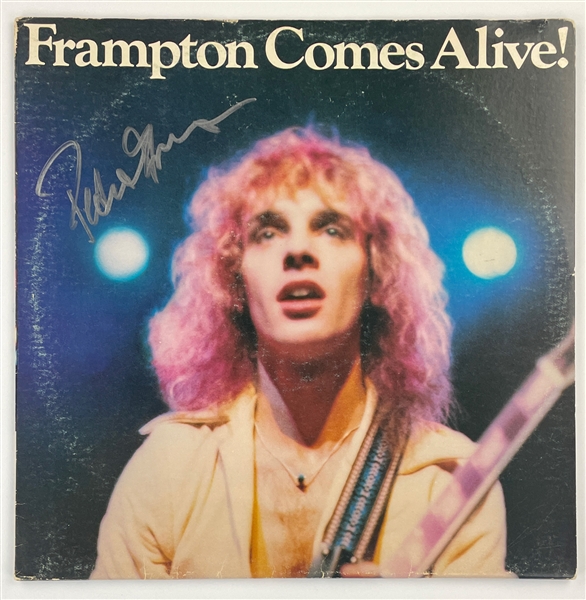 Peter Frampton Signed 1976 LP <em>Frampton Comes Alive</em> (BAS)
