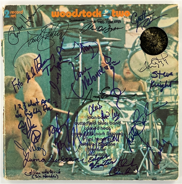 1971 <em>Woodstock Two</em> LP Signed by 19 Artists from the Festival