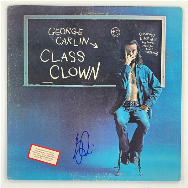 George Carlin Signed 1972 Live LP <em>Class Clown</em> (BAS)