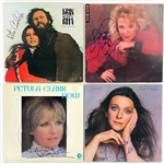 1970s Stars Signed LPs (5) Incl. Country Joe, Petula Clark, Judy Collins, Rita Coolidge and Tanya Tucker (BAS)