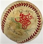 1978 New York Yankees World Series Champions and Legends Signed Baseball Incl. Joe DiMaggio, Roger Maris and Others (BAS)