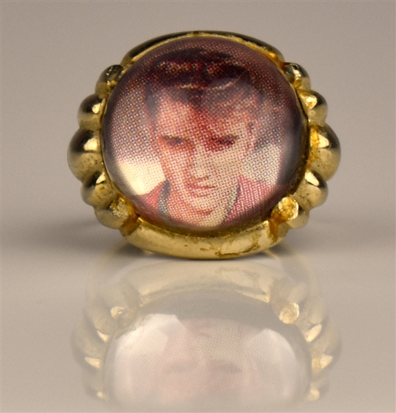1956 Rare Elvis Presley Enterprises 18K Gold-Plated Adjustable "Bubble" Ring