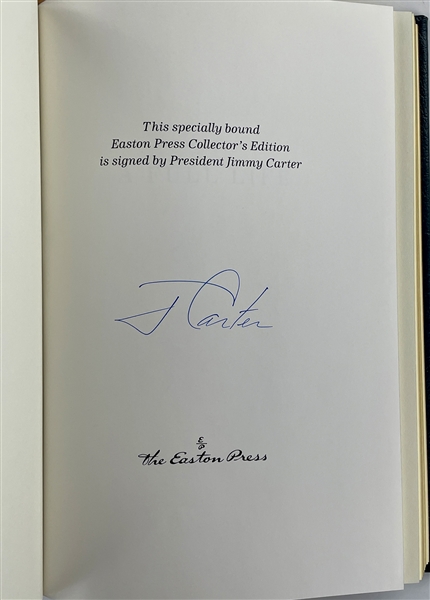 President Jimmy Carter Signed Easton Press Edition of <em>A Full Life: Reflections at 90.</em>