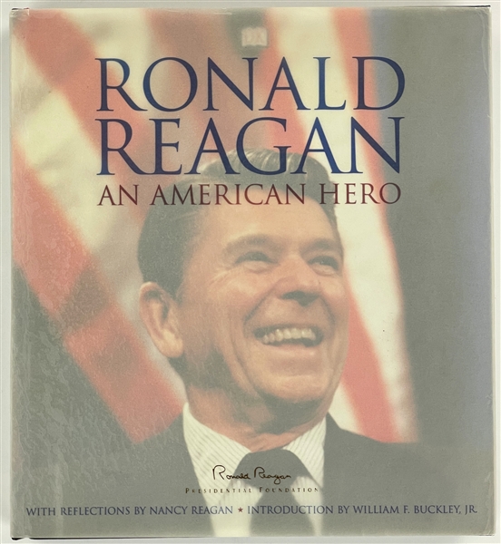 Nancy Reagan Signed Book <em>Ronald Reagan: An American Hero</em> (BAS)