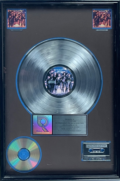 Jon Bon Jovi RIAA Double Platinum Record Award for <em>Blaze of Glory/Young Guns II</em> Awarded to Recording Industry Professional