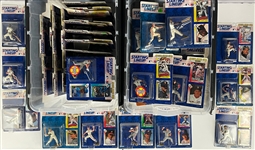 1993 Starting Lineup Baseball Near Set (45/47) Incl. Three Kenner Shipping Cases--Plus 114 Extras! 