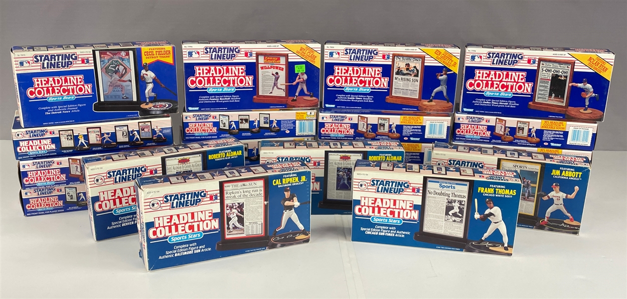 1991-1993 Starting Lineup Baseball "Headline Collection" Complete and Partial Sets Still Sealed (20 Pieces)