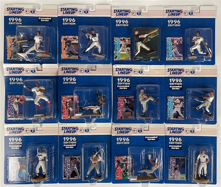 1996 Starting Lineup Baseball Near Set (66/71) Incl. Two Kenner Shipping Cases, 1996 Cooperstown Near Set (10/14) and 80 Extras! 