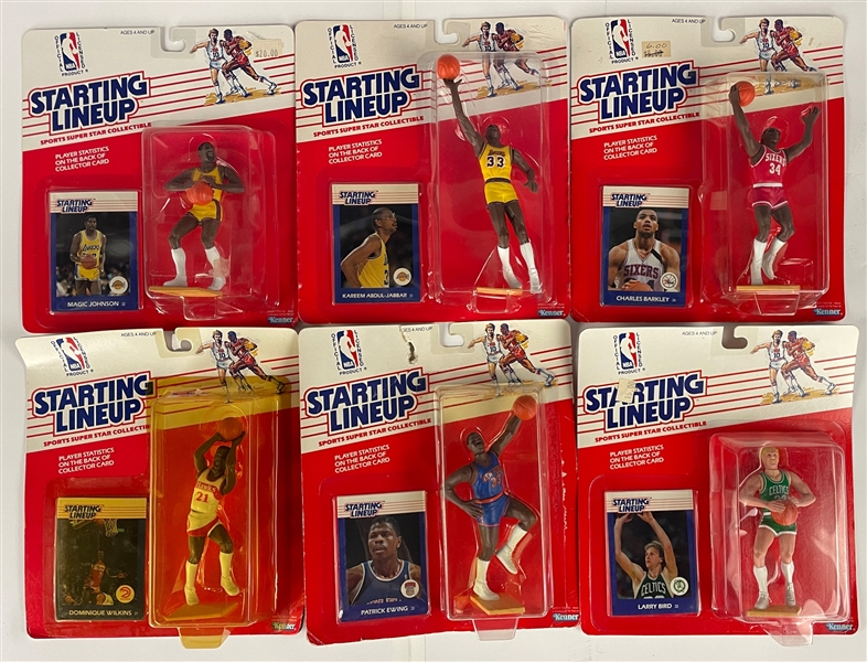 1988 and 1989 Starting LIneup Basketball Collection of 28 Incl. High Grade Magic Johnson