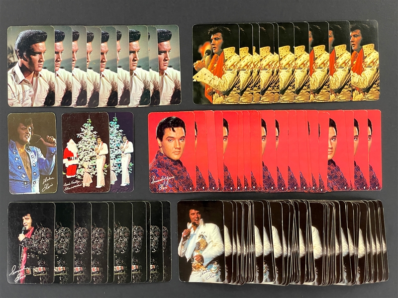 1967-1978 Elvis Presley RCA Calendar Hoard of 139