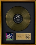 RIAA Gold Record Award for Elvis Presleys 1956 Debut Album <em>Elvis Presley</em> - Certified in 1966