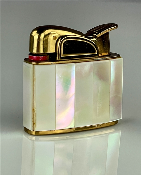 Elvis Presley Owned Mother of Pearl Lighter - From the Collection of Graceland Electrician George Coleman