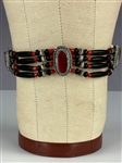 1975 Elvis Presley Stage-Worn Silver and Red Turquoise Native American Necklace - Give to Mary Sumner at the Las Vegas Hilton