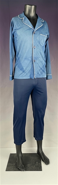 Elvis Presley Owned Blue Pajama Top and Bottoms – Gifted to Ed Hill of the Stamps Quartette During Jungle Room Sessions – Former Mike Moon Collection