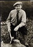 1910s Duffy Lewis Original News Service Photo – Member of The Boston Red Sox “Golden Outfield”