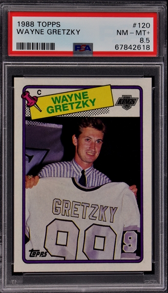 1988 Topps Hockey #120 Wayne Gretzky – PSA MN-MT+ 8.5