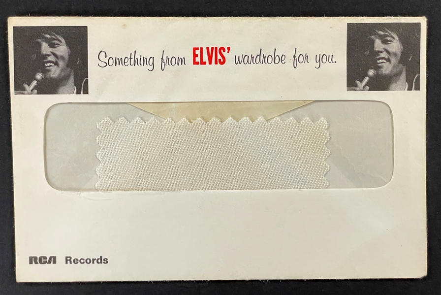 Elvis Presley Clothing Swatch from His 1971 LP <em>Elvis: The Other Sides – Elvis Worldwide Gold Award Hits Vol. 2</em>