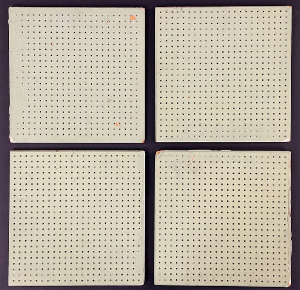 Four Acoustic Tiles from the walls of Sun Records - Installed by Sam Phillips in 1950 and Present for The Birth of Rock & Roll!    ­