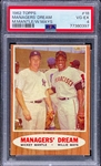 1962 Topps #18 Managers Dream Mantle/Mays - PSA VG-EX 4