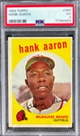 1959 Topps #380 Hank Aaron - PSA VG 3