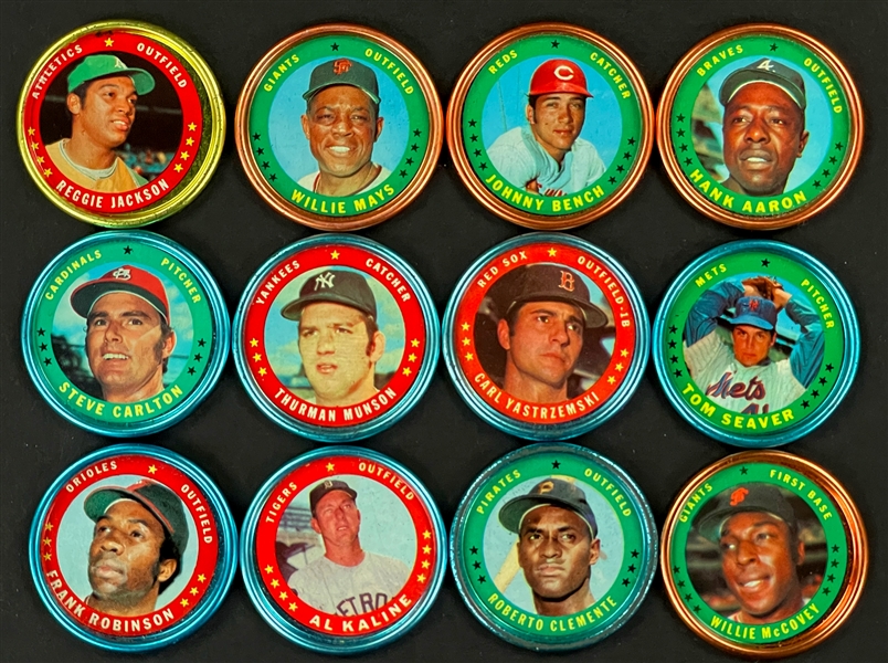 1971 Topps Baseball Coins Near Set (147153) Plus Duplicates