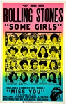 1978 Rolling Stones <em>Some Girls</em> Promotional Poster - RARE Los Angeles Version