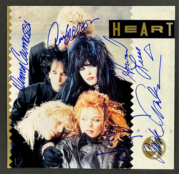Heart Band-Signed 45 RPM Single "Alone" - Incl. Ann Wilson, Nancy Wilson and All Band Members