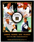 McEnroe, Borg, Conners and Wilander Signed Tennis Legends Poster (BAS)