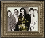 Larry Gatlin and Armond Morales signed photo backstage with Elvis when they were with The Imperials 