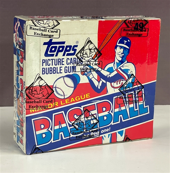 1982 Topps Baseball Cello pack box 