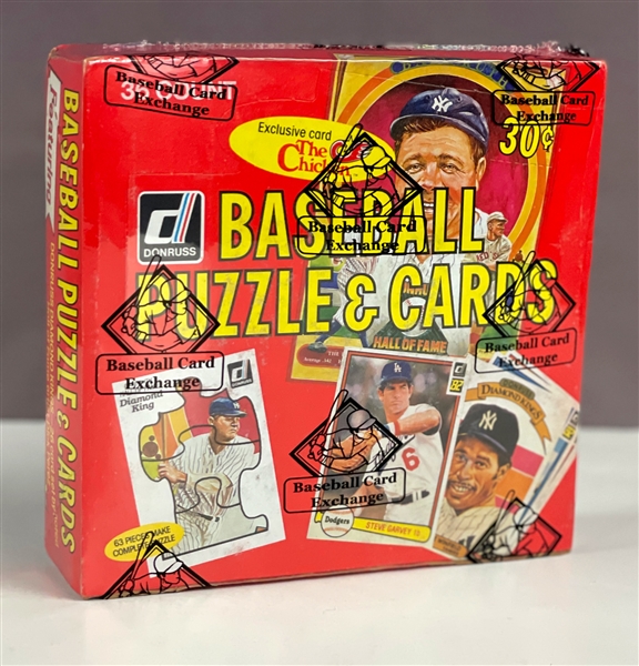 1982 Donruss Baseball Wax pack box 