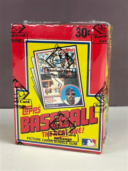 1983 Topps Baseball Wax pack box 