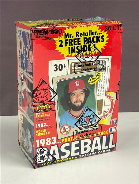 1983 Fleer Baseball Wax pack box 