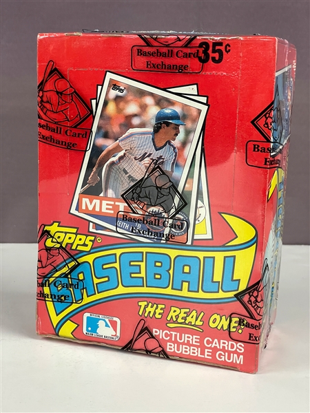 1985 Topps Baseball Wax pack box 